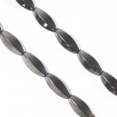 Non magnetic Hematite Beads, Oval Faceted, more size for choice, black, Grade A, Hole:Approx 1.2mm, Length:15.7 Inch,  Sold By Strand